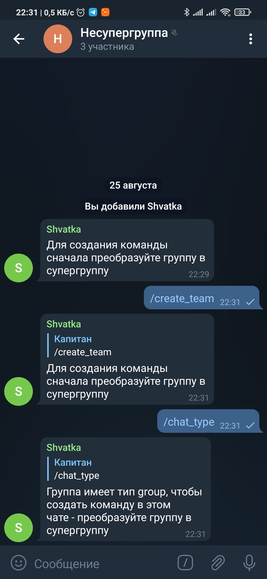 tg check is sg chat type